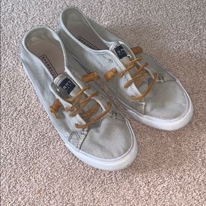 Sperry Topsider Grey Slip on Shoes